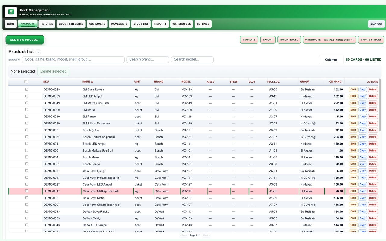 Stok Takip depo screenshot 23