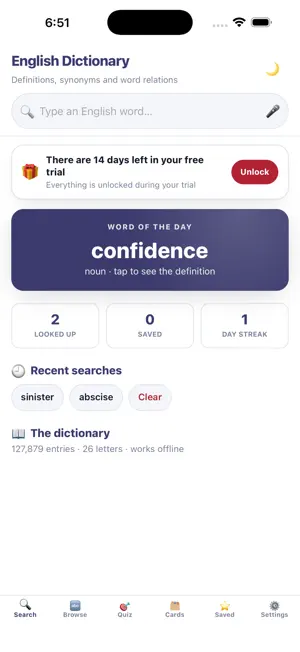 Lexio: English Dictionary screenshot 1