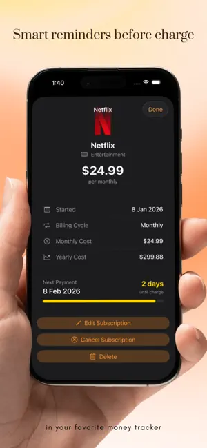 Subcut: Subscription Manager screenshot 4