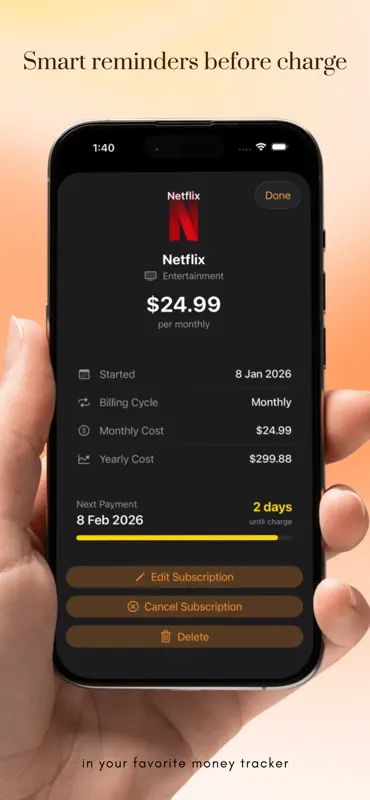 Subcut: Subscription Manager screenshot 4 of 7