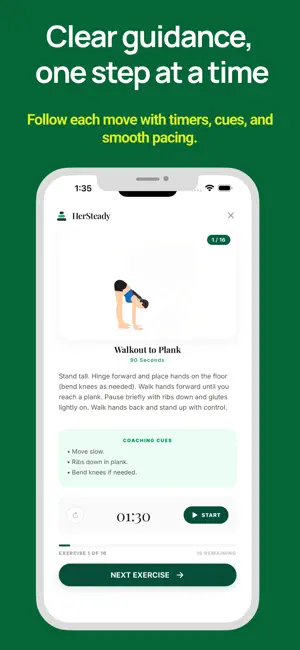 HerSteady: Women 35+ Strength screenshot 3
