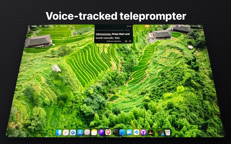 Teleprompter Autocue — Telly iPhone screenshot