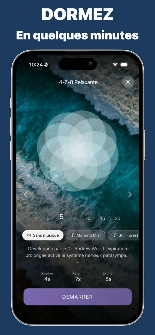 Screenshot #2 pour BreathFlow-Breathing Exercises