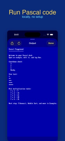 Pascal Playground iPhone screenshot 2