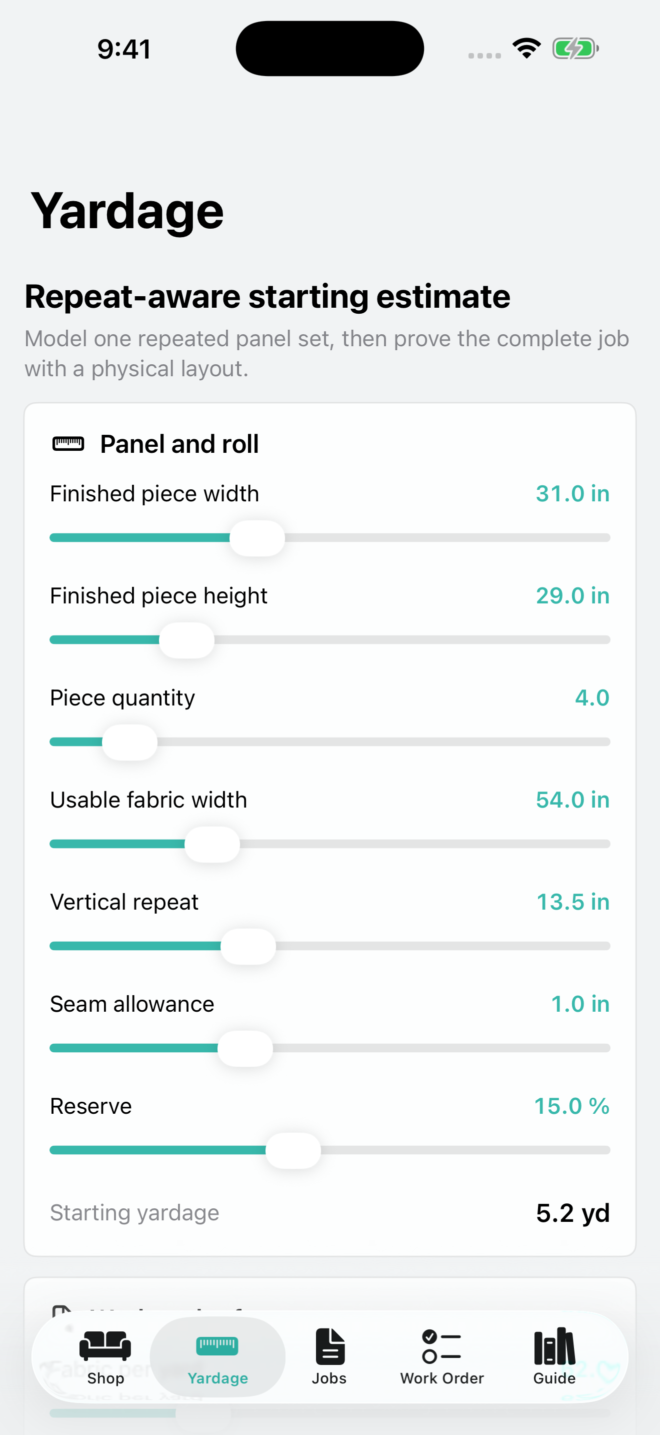 Tackdraft: Upholstery Jobs screenshot 2 of 3