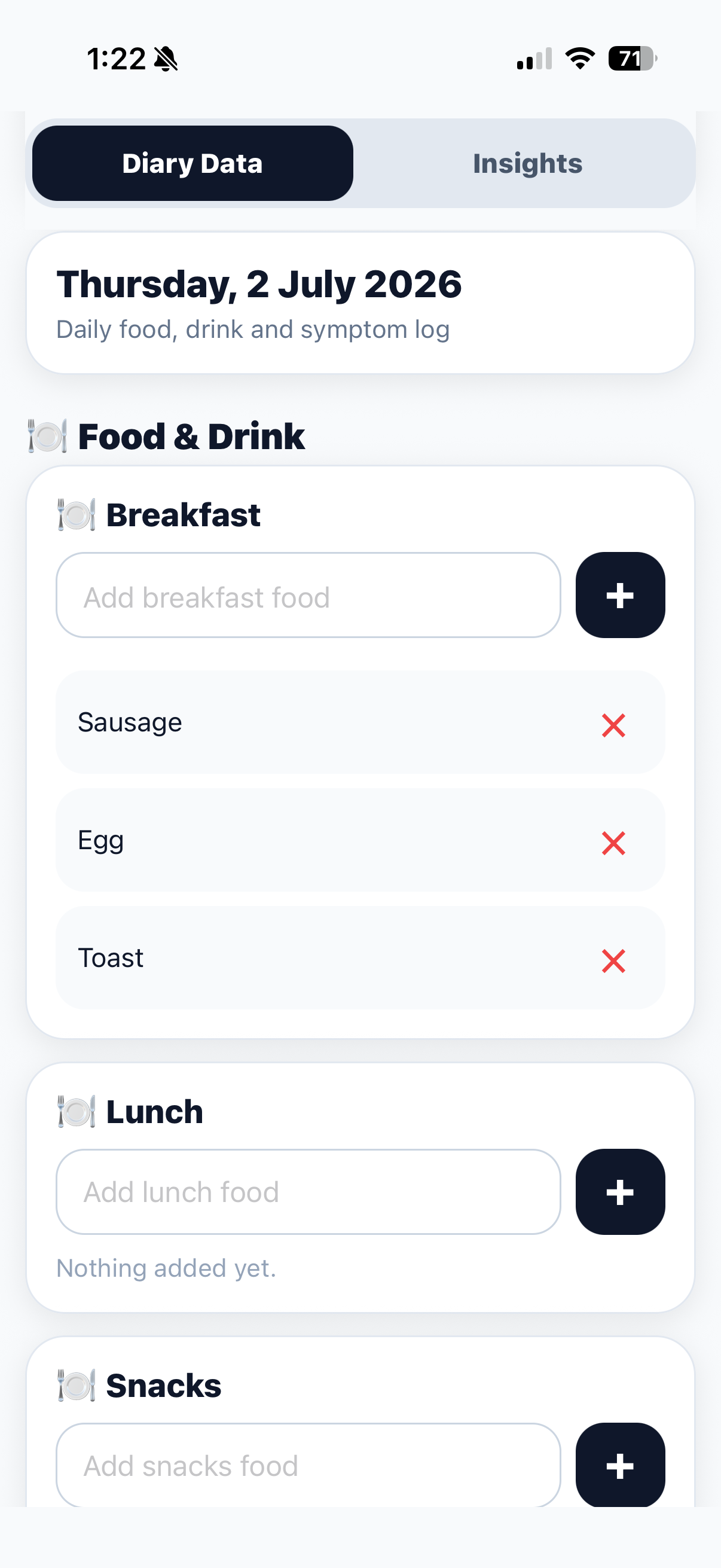 IBD Symptom Logger