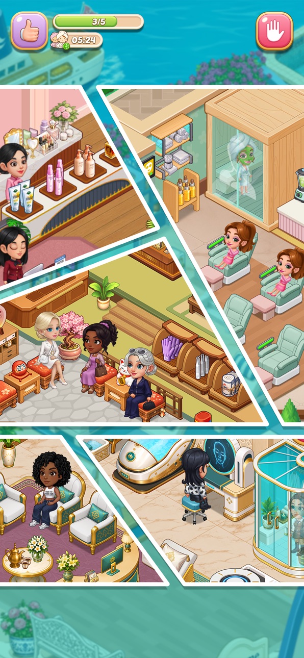 Happy Spa: Beauty Salon Game iOS Mod IPA screenshot 6 - iOS game interface