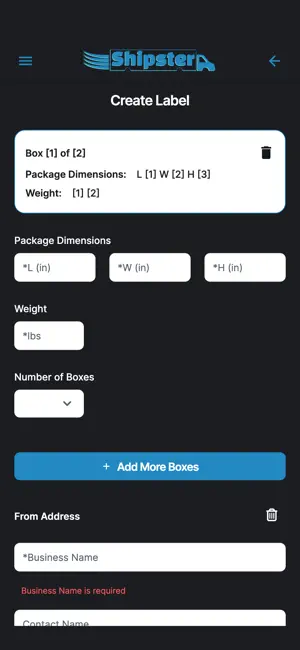 Shipster Labels screenshot 2