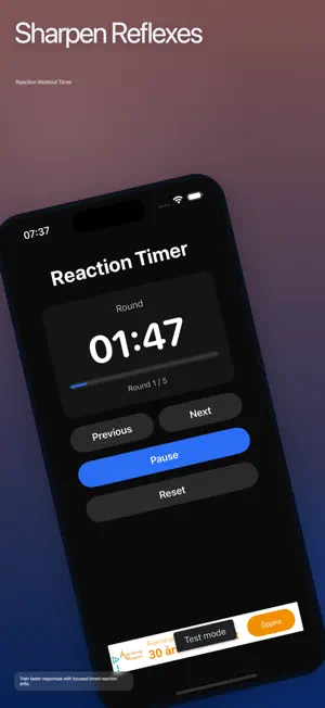 Reaction Workout Timer screenshot 1