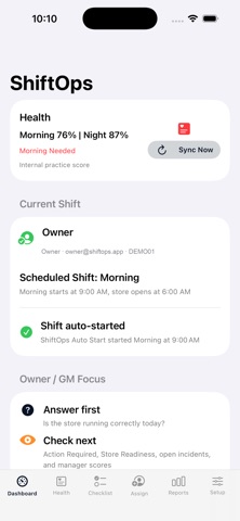 ShiftOps Manager screenshot