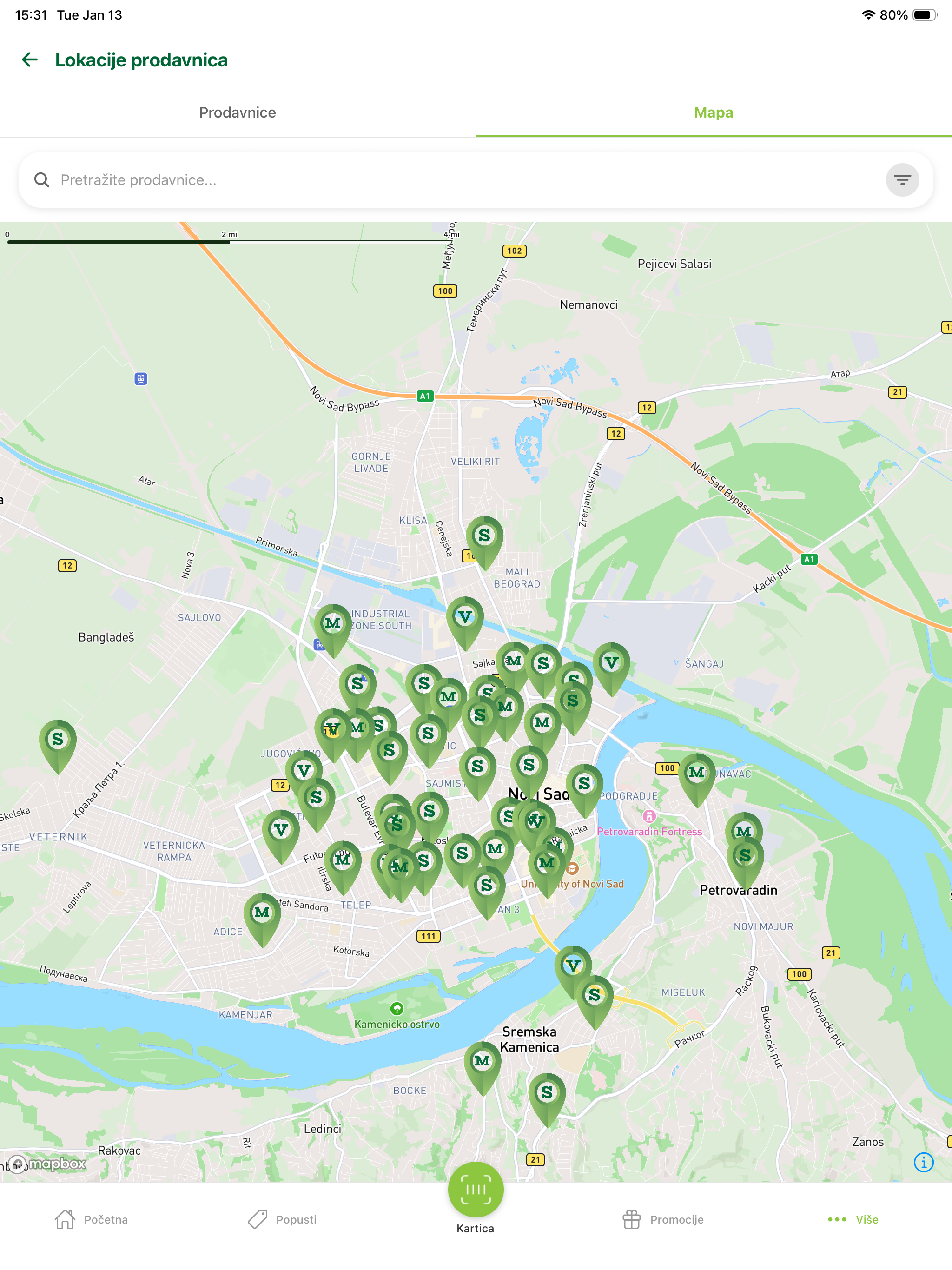 Univerexport aplikacija