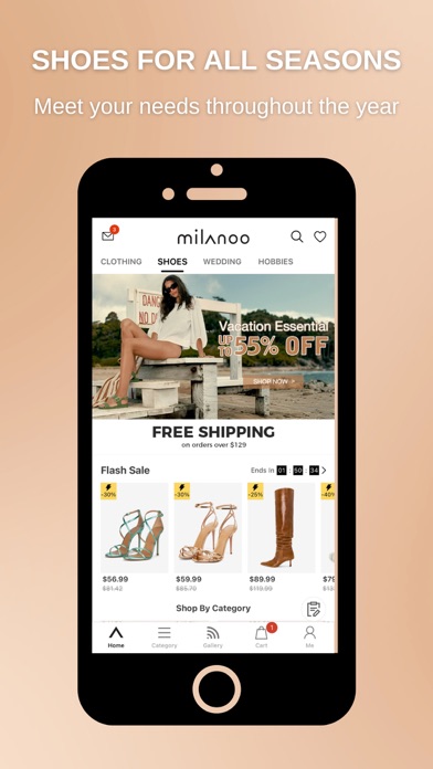 Milanoo Fashion Shopping Screenshot