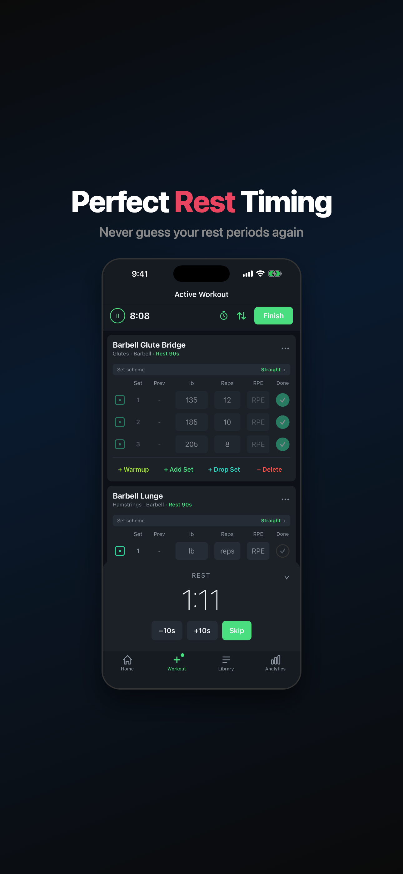 GoLightWeight: Workout Tracker screenshot 3