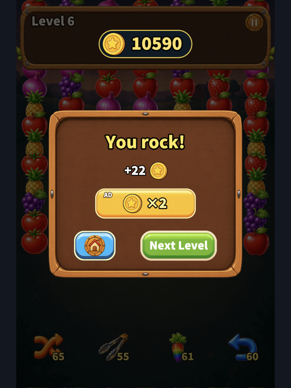 Tasty Farm: Match 3 Cooking iPad screenshot