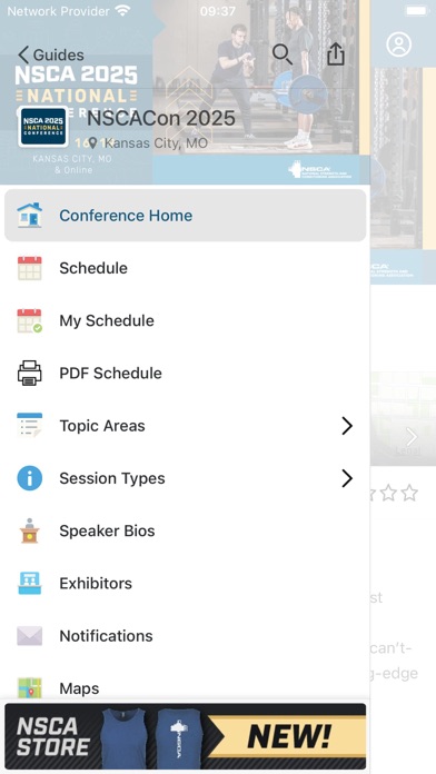 Screenshot #1 pour NSCA EVENTS