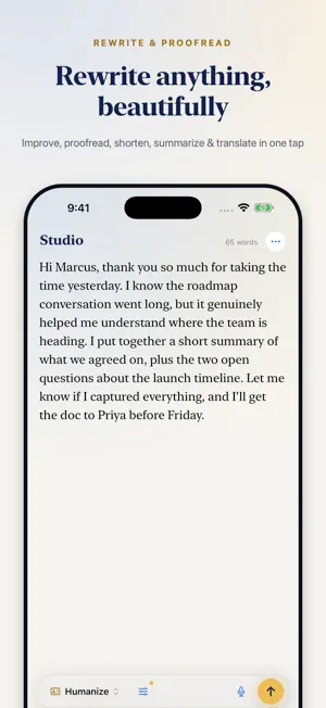 AI Text Rewriter: Humanize screenshot 2
