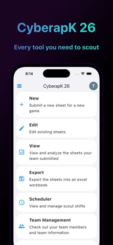 FRC Scout - CyberapK 2026 Screenshot 1 of 5