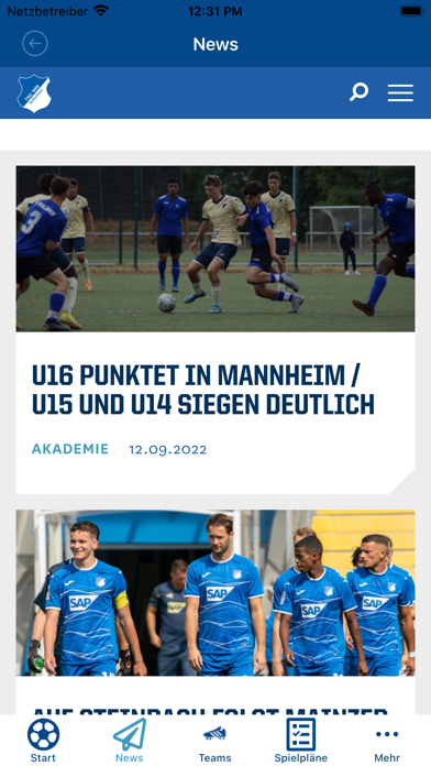 TSG AKADEMIE Screenshot
