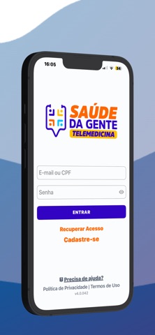 Saúde da Gente Telemedicina iPhone screenshot 2