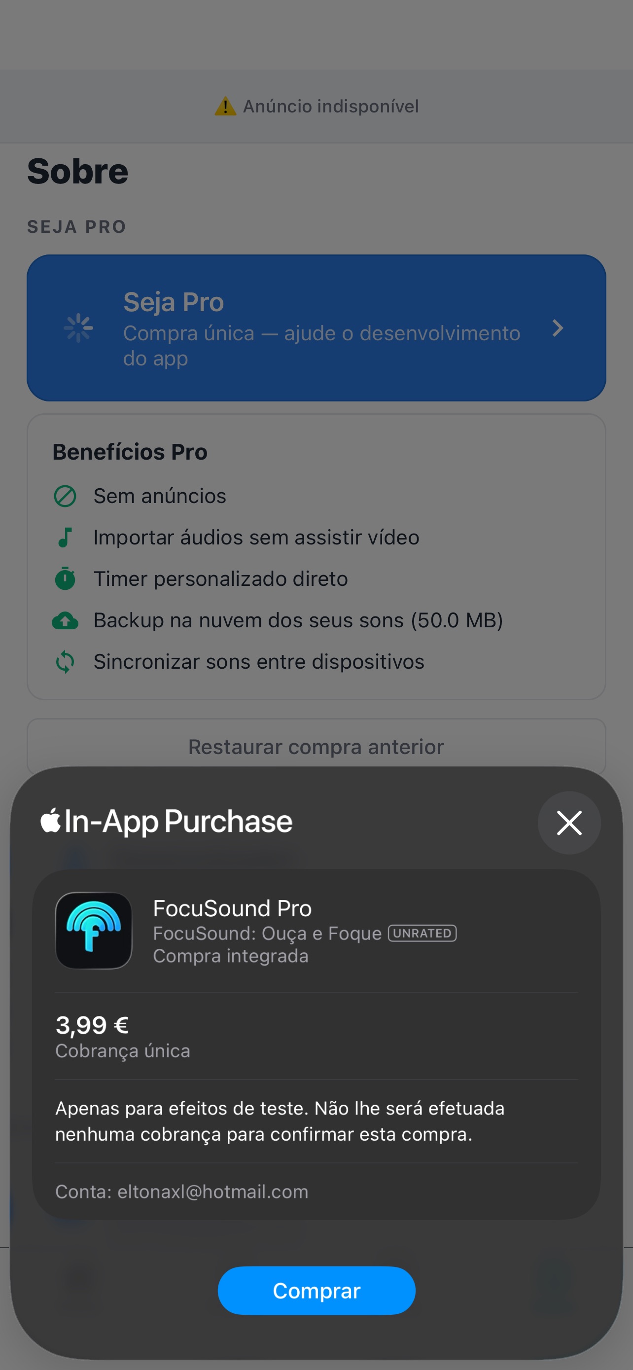 Screenshot 7 of FocuSound: Ouça e Foque