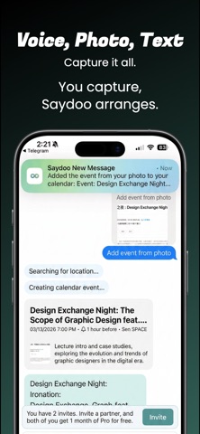 SaydooAI - Todo, Event, Note screenshot