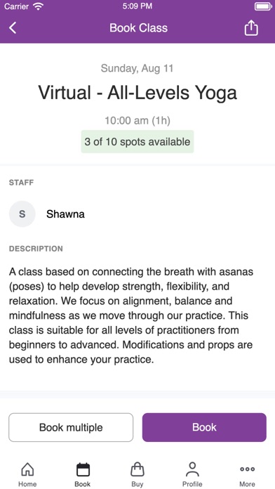 Premier Yoga & Fitness Screenshot