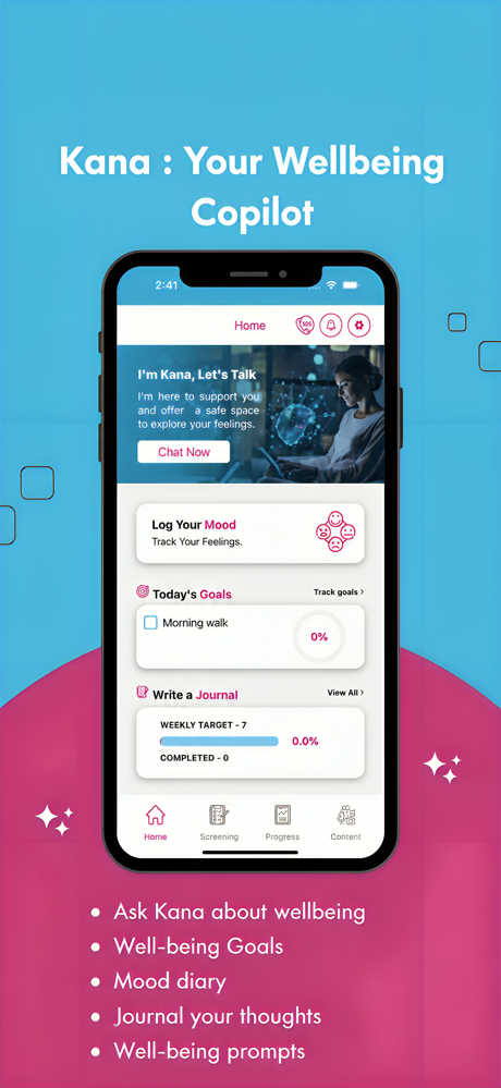 Kana: AI Wellbeing Copilot screenshot 2