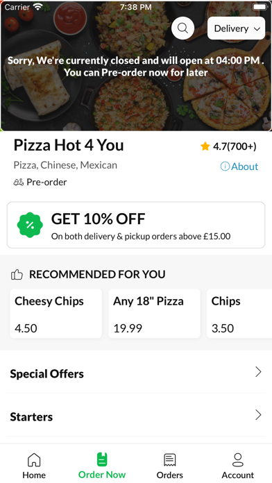 Pizza Hot 4 You. Screenshot