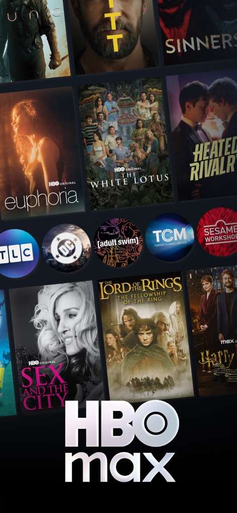 HBO Max: Stream Movies & TV - Users can explore a vast universe of content, from acclaimed HBO series like The White Lotus to family favorites from DC and Sesame Workshop.