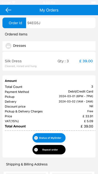 Ewell Village DryCleaners Screenshot