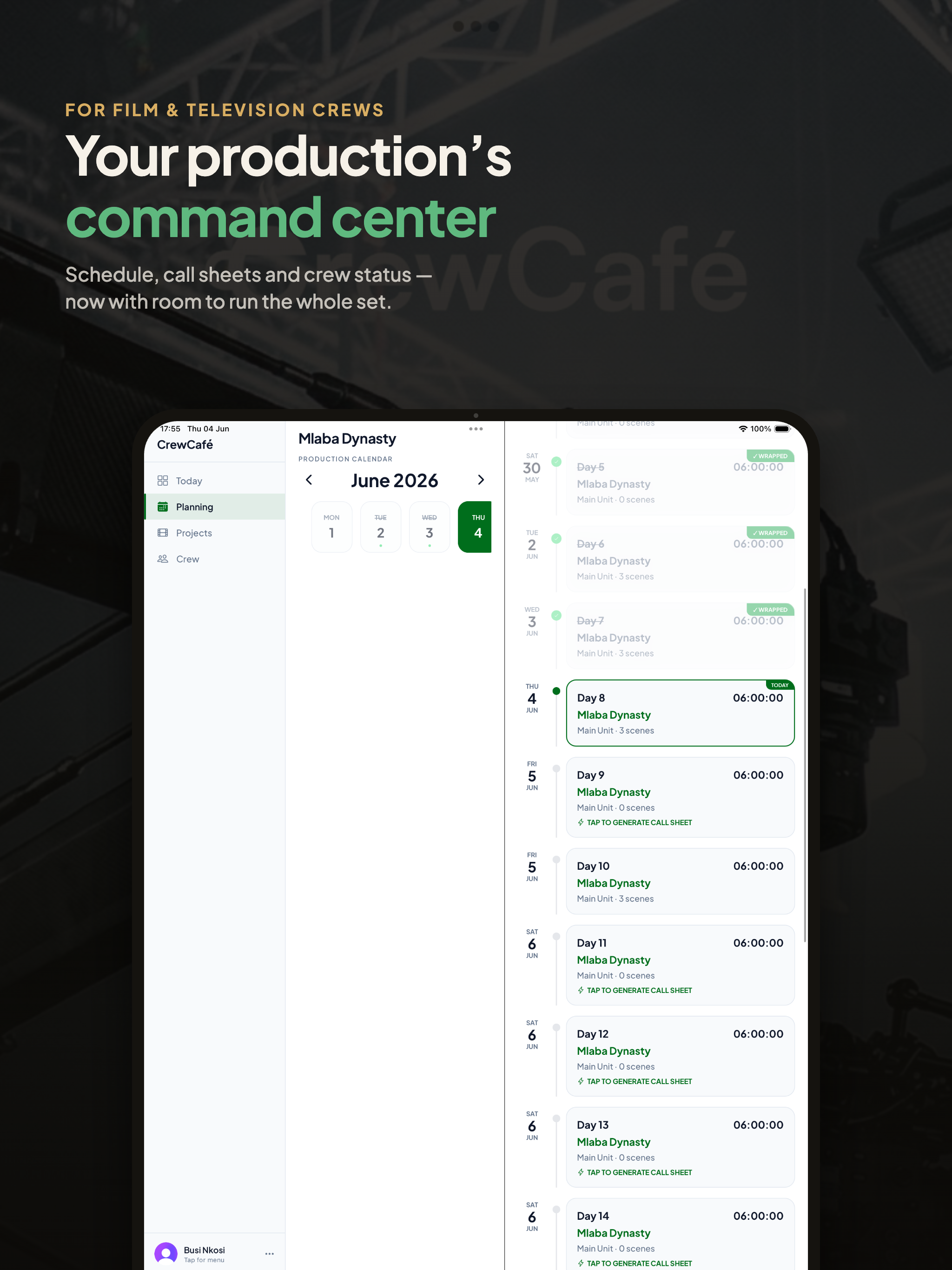 CrewCafé: Film Production App screenshot 7