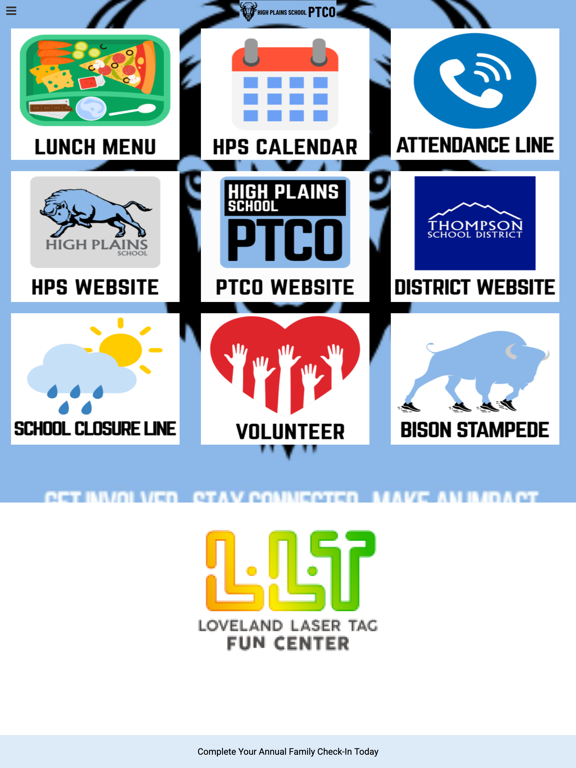 High Plains PTCO iPad screenshot 1 - Education app