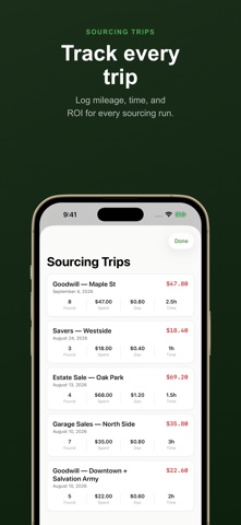 Reseller Profit Tracker - Flip iPhone screenshot