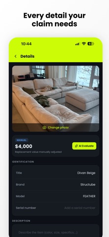 MapleSafe: Home Inventory AI iPhone screenshot