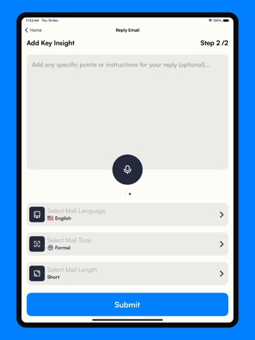 AI Email Writer: Letter Writer iPad screenshot