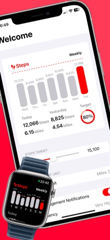 Step Count Widget - Pedometer iPhone screenshot