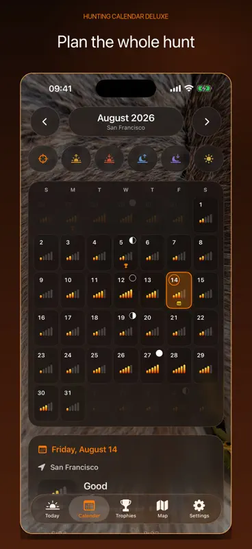 Hunting Calendar Deluxe screenshot 2 of 10
