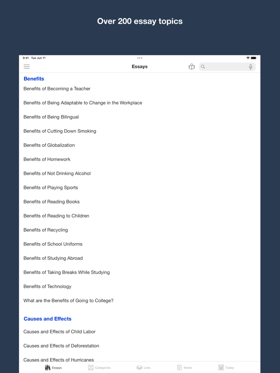 Screenshot #5 pour Essay writing materials
