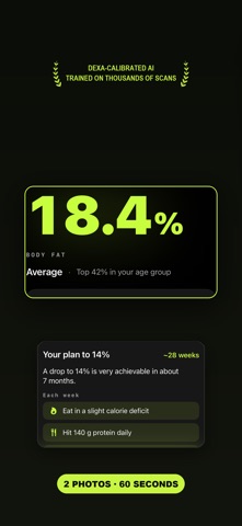 ScanFit: AI Body Fat Scanner iPhone screenshot