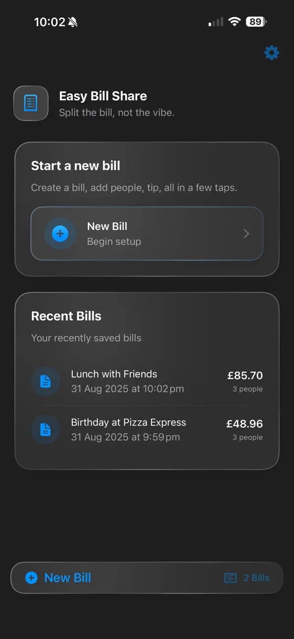 #1. Easy Bill Split (iOS) بواسطة: Felipe Goncalves