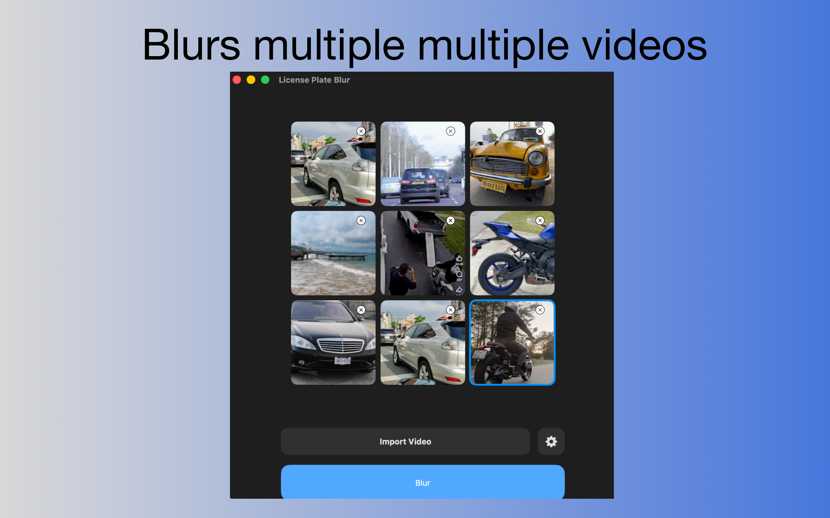 License Plate Blur AI