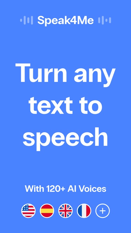 Speak4Me Text to Speech Reader screenshot-0
