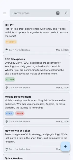 MemNote: Context-Aware Memory screenshot 1