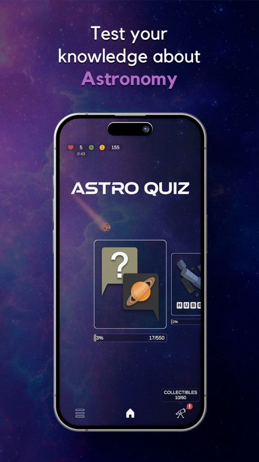 #1. AstroQuiz - Learn Astronomy (iOS) Podle: Fabricio Tarter