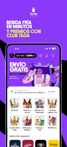 TaDa Delivery de Bebidas MX iPhone screenshot 1
