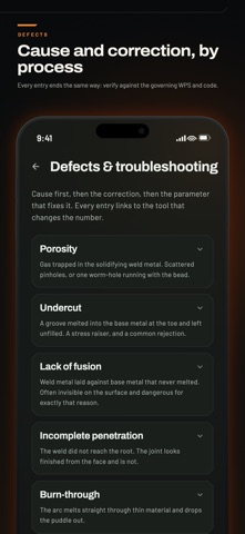 Tack: Welding Calculator Screenshot 5 of 6