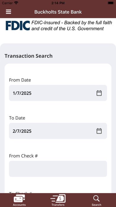 Buckholts State Bank Mobile Screenshot