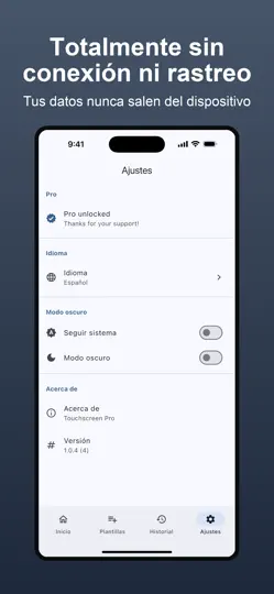 Captura de pantalla de Touchscreen Pro: Test Móvil en iPhone 5