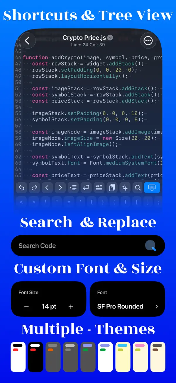 #3. Text Editor : Code Editor (iOS) De: Devashy Rangpariya