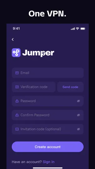 Скриншот JumperVPN - Fast & Secure VPN на iPhone 3